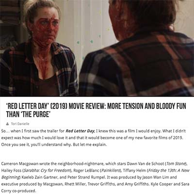 ‘Red Letter Day’ (2019) Movie Review: More Tension and Bloody Fun Than ‘The Purge’